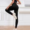 Calças de Yoga Bumbum de Pêssego, Linhas de Levantamento do Quadril, Sem Constrangimento, Verão Leve V Profundo Escovado Justo Legging Esportiva de Verão para Mulheres