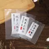 Saco de Embalagem Artesanal para Lanches, Pastel de Floco de Neve, Saco Selável Transparente Estilo Minimalista para Panificação