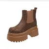 Botas Martin de leopardo con pedrería completa para mujer, nueva colección otoño/invierno 2026, adornadas con pedrería brillante, forradas de felpa, cálidas botas de nieve, botines de moda