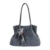 Bolso casual de gran capacidad con lunares para mujer, nuevo bolso de hombro de moda 2026 para ir al trabajo, bolso tote de alta gama, bolso tipo cubo