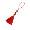6cm Xiangyun Pequeno Pingente de Franja com Borla Joia Artesanal Decoração Pingente para Capa de Celular Pingente Marcador de Página Acessórios de Grampo de Cabelo