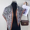 Pañuelo Triangular de Seda para Mujer, Nuevo Estilo Primavera y Verano, Pañuelo de Seda Estampado Retro, Chal Versátil, Pañuelo de Protección Solar, Moderno y Elegante