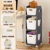 Rack de Armazenamento para Mochilas Escolares Carrinho Móvel Sob a Mesa Estante em Camadas Doméstico Sanduíche Rack de Armazenamento Multicamadas