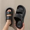 Zapatos de agujero transfronterizos pantuflas para mujer sensación de excremento suela gruesa doble uso aumento antideslizante transpirables pies sin olor sandalias y pantuflas eva lote