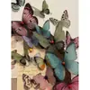 Adesivo de Parede Personalizado Borboleta de Batata Doce Vermelha Painel de Feltro Parede de Fotos Mural de Mensagens Quadro de Cortiça Decoração de Parede de Fundo para Entrada de Quarto