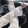 2025 Verano Mangas de Encaje Protectoras del Sol para Mujer Nuevas Mangas Abullonadas Protector Solar Protección UV Mangas para Brazos Exteriores Mangas de Hielo