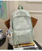 Mochila de Camping Japonesa Artística e Simples de Grande Capacidade Bolsa Versátil Leve para Estudante Universitário Bolsa de Ombro Doce Casual