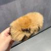 Real Rex pele de coelho gancho de cabelo de grandes dimensões grampo de cabelo peludo Coreia do Sul Super fada Clipe de Pelúcia acessórios de cabelo pele fofa BB clipe lateral clipe
