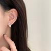 Nuevos pendientes pequeños de circonita azul y verde de estilo chino para mujer, exquisitos, elegantes, bonitos, a la moda, combinables con todo, pendientes distintivos.