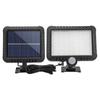 Lámpara solar para patio, iluminación exterior de garaje, lámpara de calle dividida con inducción del cuerpo humano, lámpara de pared con carga solar y control remoto