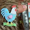Novo pingente de ornamento de coelho de Páscoa da Amazon, item popular de comércio exterior, decoração de festa de Páscoa em madeira