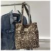 Otoño 2024 Nuevo Estilo Coreano Moda Gamuza Bolso de Hombro Estilo Estampado Leopardo Gran Capacidad Bolso Estilo Lazy para Mujer