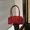 Bolsa de ombro personalizada, moderna e casual, com bolinhas, novo estilo, bolsa feminina de alta qualidade, coleção de verão 2026, bolsa de axila feminina estilosa