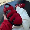 Sandálias Birkenstock de Solado Grosso para Mulheres Baixas, Sandálias Romanas, Sapatos Vazados Estilo Gaiola de Porco Retrô, Tendência, Moda Verão 2026