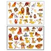 Nuevas pegatinas de tatuaje de Amazon, pegatinas de tatuaje de dibujos animados del Rey León, lindos animales, regalos para fiestas de cumpleaños infantiles.
