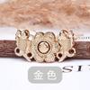 Fivela Feminina de Metal Ming Hanfu Cheongsam Casaco Antigo Dourado Decorativo Colarinho Par Fivela Par Fivela Fivela Carpa Fivela