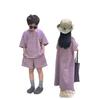 Traje infantil verano 2025 nuevo traje de niño falda de niña camiseta de manga corta delgada infantil 80-140