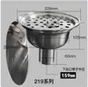 Dren de Piso Pulido Limpio de Acero Inoxidable 304/316 con Sello de Agua, a Prueba de Olores, a Prueba de Insectos, a Prueba de Desbordamiento, Dren de Piso para Tamaño de Tubería de PVC