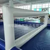 Cancha inflable de voleibol y fútbol acuático, equipo deportivo recreativo móvil para exteriores, pista y valla inflable de playa