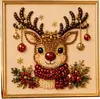 Pintura de Diamantes Transfronteriza Más Vendida Calabaza de Halloween Pintura de Diamantes Adornos de Navidad Pintura de Diamantes DIY Kit de Pintura de Diamantes