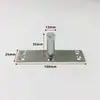 Mola de piso de porta de vidro, extensão do eixo superior, peça de hardware, acessórios de fixação de eixo fixo simples de aço inoxidável