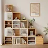 Armário Modular de Grade Armário de Armazenamento de Brinquedos Armário de Armazenamento Armário de Degrau Sob a Escada Estante Pequena de Vidro Estante de Livros
