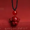 Colgante del Zodiaco Chino Doce Signos Cinnabar Crudo Oro Púrpura de Alto Contenido Arena Roja Imperial Colgante de Collar de Año de Nacimiento Venta al por Mayor Dropshipping