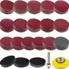 Set de Lijas Redondas Aterciopeladas de 2 Pulgadas para Taladro Eléctrico y Amoladora Angular, Hojas de Lija Autoadhesivas para Carpintería para Pulir y Lijar