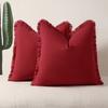 Nova Capa de Almofada Estilo Boho Moderno de Luxo Leve Almofada com Franja Almofada Capa para Almofada de Sofá B&B