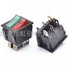 Interruptor tipo barco Kcd6 Doble Polo Doble Tiro Seis Pines con Luz Roja Doble Control Dos Velocidades Interruptor Eléctrico Digital