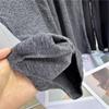 Pantalones de Punto Holgados Rectos de Cintura Alta Caídos para Mujer, Otoño Nuevo Cintura Elástica Suaves Casuales Deportivos Largos