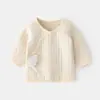 Kimono de Algodón Relleno de Aire Cálido Sin Costuras para Bebé Recién Nacido, Bata de Medio Espalda Estilo Kimono, Top para Bebé