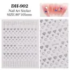 Pegatinas para Uñas de Corazón Personalizables, Lote Mixto de Varios Estilos, Corazón de Color Sólido Simple Versátil Plano, Pegatinas para Uñas DIY Estilo Dh