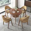 Juego de Mesa y Sillas Minimalista Nórdico para Recepción y Negociación para Cafeterías de Té de Leche y Cafés, Apartamentos y Casas de Huéspedes; Mesa de Comedor, Mesa Redonda Pequeña para Balcón