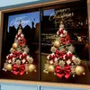 Pegatinas decorativas navideñas para ventanas 2027 para centros comerciales y edificios de oficinas, pegatinas electrostáticas para vidrio para crear una atmósfera festiva en las tiendas