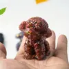[Teddy de Vestir] Enfeites de filhote de vestir Desktop adoráveis decorativos produção de resina e cristal natural