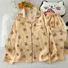 Pijama KT Cat Directo de Fábrica para Mujer Primavera Otoño Algodón Nube Manga Larga 2026 Nuevo Súper Caliente Lindo Conjunto de Ropa para el Hogar