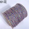 Borlas hilo con cuentas hilo de algodón Xizang frotado a mano rollo grande al por mayor manual cuerda de mano color cuerda juego de texto cuerda de tres hebras estrella luna