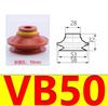 Manipulador Ventosa ventosa a vácuo piyabo componentes pneumáticos camada dupla VB5 10 15 20 25 vermelho