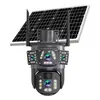 Cámara de Vigilancia Solar 4G Sin Cables Alta Definición Exterior Impermeable Visión Nocturna a Todo Color Control Remoto por Teléfono Móvil