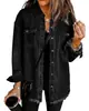 Nueva Chaqueta Vaquera Lavada Transfronteriza Europea y Americana Amazon Temu Aliexpress Chaqueta Vaquera Desgastada para Mujer