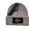 Gorro de Punto de Pelo de Conejo Invierno Moda Europea y Americana Versátil Gorro de Lana Terciopelo Engrosado Cálido Gorro para el Frío Botón Letra Gorro de Punto