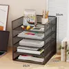 Estantería de escritorio, organizador de archivos para escritorio de oficina, estantería vertical de varios niveles para niños, estante de almacenamiento para habitaciones de estudiantes