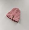 Gorro de Lana para Niños con Bordado de Oso Otoño e Invierno Cálido para Bebé Niño y Niña Tejido a Prueba de Viento Gorro Pulóver para Bebé