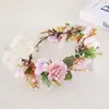 Diadema de Guirnalda Nueva Europea y Americana Transfronteriza Tocado de Novia Retro Bohemio Viaje y Vacaciones Tocado de Guirnalda de Simulación