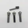 Nº 5 acabamento gun metal brilhante puxador inferior tipo pistola pendurado em estoque peça de puxador de zíper bagagem roupa agora fornecimento direto da fábrica