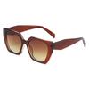 3282 Caja Grande Moda Europea y Americana Gama Alta Poligonal Amazon Ojo de Gato Gafas de Sol para Hombre y Mujer