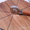 Tabla de pizza de madera creativa forma irregular tabla para bistec tabla para pastel de queso seis ranuras iguales tabla de cortar física