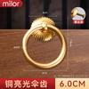 Puxador Anel de Puxar em Cobre Puro Estilo Antigo Chinês Furo Único Simples Puxador de Cobre Porta de Armário Gaveta de Armário Anel de Puxar Todo em Cobre Puxador Retrô