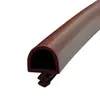 Tira de vedação de porta de madeira de 5 m, tipo slot para cartão, tira de couro de silicone com vedação, tira de borracha embutida, tira anticolisão, isolamento acústico, à prova de poeira e choque